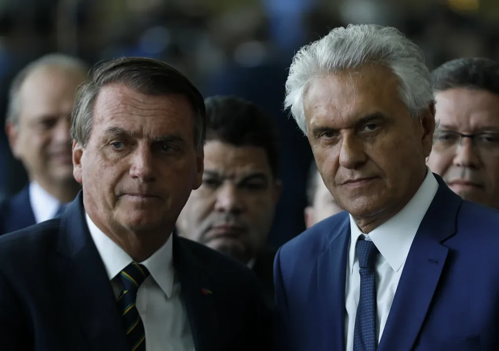Caiado e Bolsonaro
