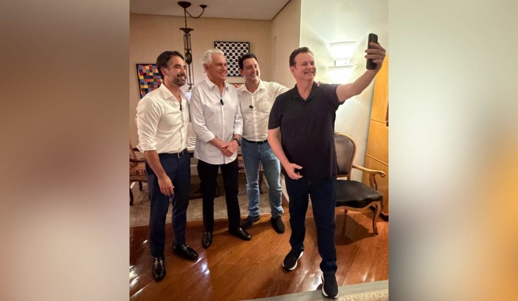 Caiado com presidenciáveis do PSD