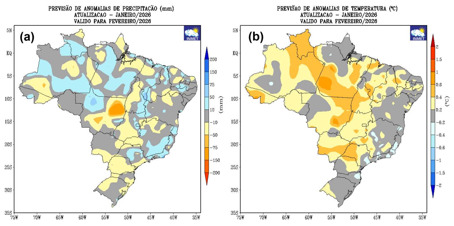 Região Centro-Oeste deve ter chuvas abaixo da média histórica, segundo Inmet