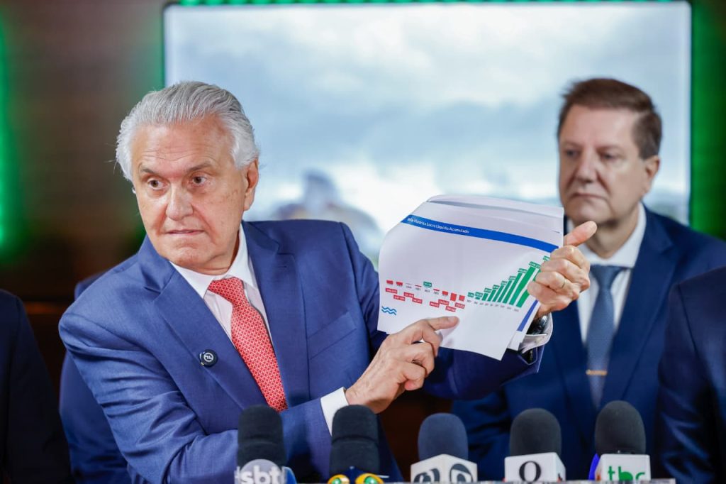 O governador Ronaldo Caiado colocou a Parceria Público-Privada, PPP, da Saneago no centro do discurso desta quinta-feira, 12, ao defender o leilão marcado para 25 de março, na B3, em São Paulo.