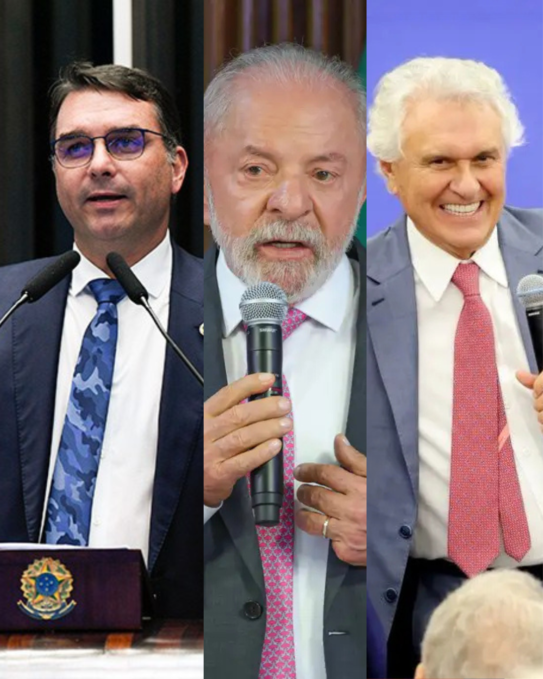 O ex-governador de Goiás, Ronaldo Caiado, PSD, aparece com 6,5% das intenções de voto para a Presidência da República em 2026, segundo pesquisa Meio/Ideia realizada entre os dias 3 e 7 de abril.